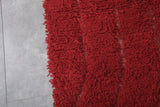 Custom Red Moroccan Rug with Classic Design