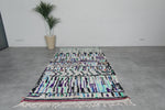 Boho Moroccan Rug 4.5 x 8.4 ft - Handmade Berber Wool Carpet
