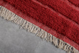 Custom Red Moroccan Rug with Classic Design