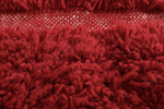 Custom Red Moroccan Rug with Classic Design