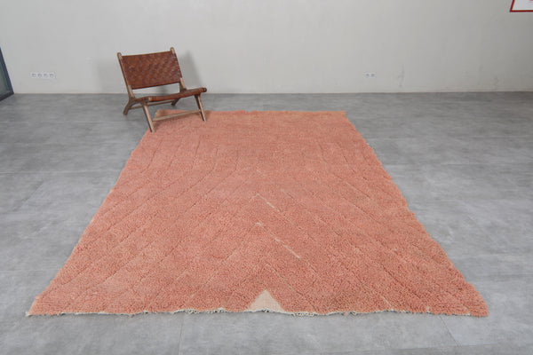 Handwoven Moroccan wool rug - Custom size with classic geometric design