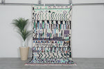 Boho Moroccan Rug 4.5 x 8.4 ft - Handmade Berber Wool Carpet