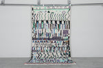 Boho Moroccan Rug 4.5 x 8.4 ft - Handmade Berber Wool Carpet