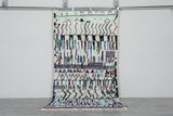 Boho Moroccan Rug 4.5 x 8.4 ft - Handmade Berber Wool Carpet