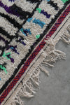 Boho Moroccan Rug 4.5 x 8.4 ft - Handmade Berber Wool Carpet