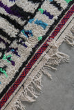 Boho Moroccan Rug 4.5 x 8.4 ft - Handmade Berber Wool Carpet