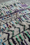 Boho Moroccan Rug 4.5 x 8.4 ft - Handmade Berber Wool Carpet