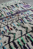Boho Moroccan Rug 4.5 x 8.4 ft - Handmade Berber Wool Carpet