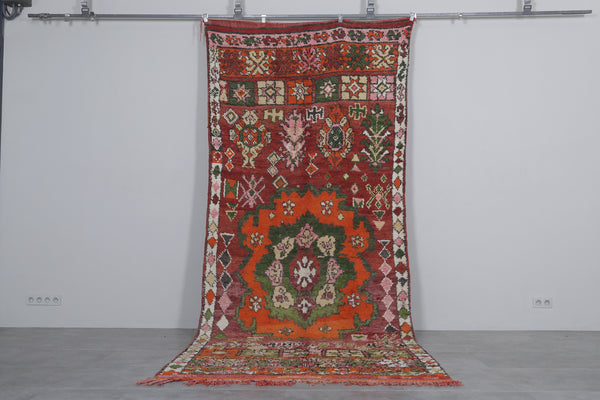 Large Moroccan vintage rug – 5.4 x 13.8 ft | Vibrant floral & geometric patterns