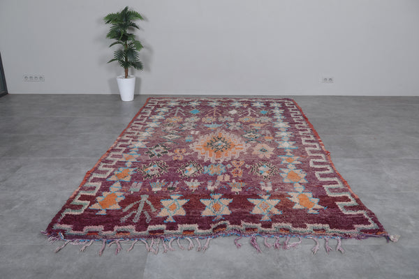 Vibrant boujaad Moroccan rug - Unique geometric patterns 6.5 x 10.6 Feet