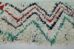 Vintage Handmade Moroccan Azilal Runner Rug – 3 x 7 FT, Vibrant Zigzag Design