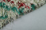 Vintage Handmade Moroccan Azilal Runner Rug – 3 x 7 FT, Vibrant Zigzag Design