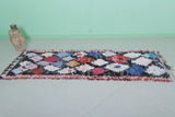 Handmade Moroccan Boucherouite Runner Rug - Colorful Patchwork 2.7 FT x 7.5 FT