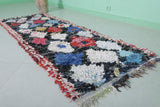 Handmade Moroccan Boucherouite Runner Rug - Colorful Patchwork 2.7 FT x 7.5 FT