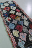 Handmade Moroccan Boucherouite Runner Rug - Colorful Patchwork 2.7 FT x 7.5 FT