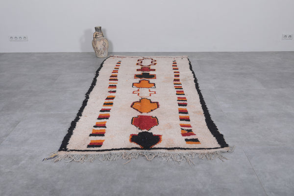 3.9 FT x 8.9 FT Colorful Moroccan azilal carpet – Handmade vintage berber rug