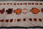 Colorful Moroccan Azilal Carpet - 3.9 FT X 8.9 FT | Handmade Vintage Berber Rug