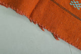 Moroccan Orange Kilim 3 FT X 4.8 FT