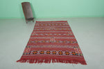 Moroccan Red Rug – 4.4 FT x 7.1 FT | Handwoven Berber Design