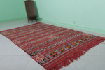 Moroccan Red Rug – 4.4 FT x 7.1 FT | Handwoven Berber Design