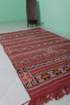 Moroccan Red Rug – 4.4 FT x 7.1 FT | Handwoven Berber Design