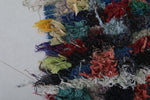 Colorful Boucherouite Moroccan Rug - 2.6 FT X 5.3 FT | Handmade Berber Decor