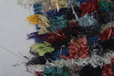 Colorful Boucherouite Moroccan Rug - 2.6 FT X 5.3 FT | Handmade Berber Decor