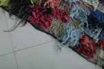 Colorful Boucherouite Moroccan Rug - 2.6 FT X 5.3 FT | Handmade Berber Decor