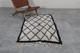 Beni Ourain Berber Moroccan Short Rug – 3.1 FT X 4.9 FT | Authentic Handmade Carpet