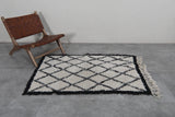 Beni Ourain Berber Moroccan Short Rug – 3.1 FT X 4.9 FT | Authentic Handmade Carpet