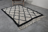 Beni Ourain Berber Moroccan Short Rug – 3.1 FT X 4.9 FT | Authentic Handmade Carpet