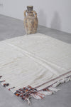 Square handwoven berber moroccan rug - 4.1 FT X 4.8 FT