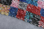 Boucherouite handmade berber rug 4.2 FT X 8.2 FT