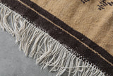 Vintage Moroccan kilim Rug 3.2 x 4.9 ft - Handwoven Tribal Symbols