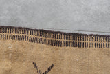 Vintage Moroccan kilim Rug 3.2 x 4.9 ft - Handwoven Tribal Symbols