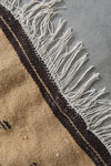 Vintage Moroccan kilim Rug 3.2 x 4.9 ft - Handwoven Tribal Symbols