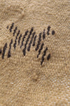 Vintage Moroccan kilim Rug 3.2 x 4.9 ft - Handwoven Tribal Symbols