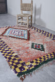 Moroccan runner rug 3.8 X 5.5 Feet