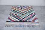 Square colorful berber moroccan rug - 4.8 FT X 5.4 FT