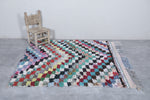 Square colorful berber moroccan rug - 4.8 FT X 5.4 FT