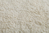 Handmade Rug 5.5 FT X 7.7 FT - Minimalist Cream and Subtle Accents