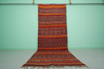 Flat-Woven Kilim Runner Rug - 5.2 FT X 13.3 FT | Moroccan Tribal Decor