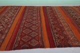 Flat-Woven Kilim Runner Rug - 5.2 FT X 13.3 FT | Moroccan Tribal Decor