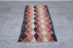 Vintage handmade moroccan runner rug 2.7 FT X 6.3 FT