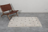 Old beniourain berber Dots rug 2.8 FT X 4.4 FT