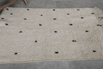 Old beniourain berber Dots rug 2.8 FT X 4.4 FT