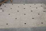 Old beniourain berber Dots rug 2.8 FT X 4.4 FT