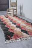 Vintage handmade moroccan runner rug 2.7 FT X 6.3 FT