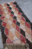 Vintage handmade moroccan runner rug 2.7 FT X 6.3 FT