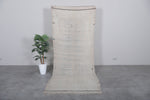 Beige flatwoven berber Moroccan rug